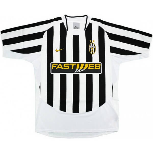 Authentic Camiseta Juventus 1ª Retro 2003 2004 Negro Blanco
